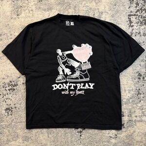Made Hoops "Don't Play With My Heart" Basketball T-Shirt Black Size XL